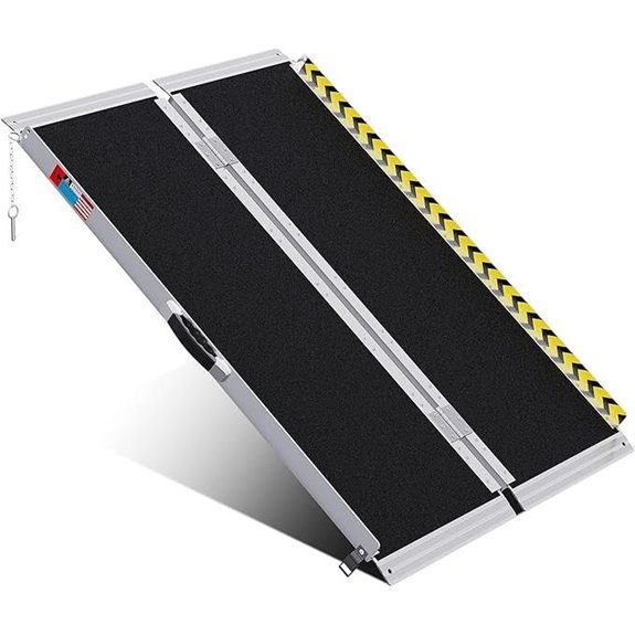 Portable Aluminum Wheelchair Ramp 4FT with Transition Plates