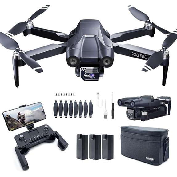 CHUBORY X10 Pro 4K Camera Drone with Long Range