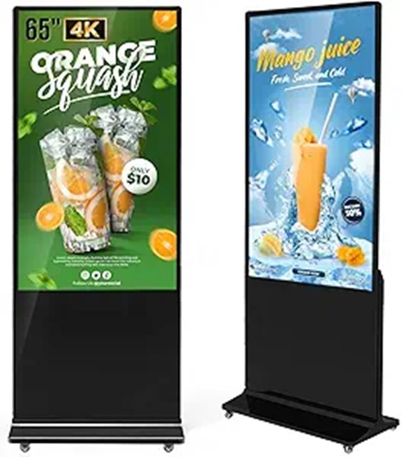 MWE 65 4K Digital Signage Kiosk with Media Player