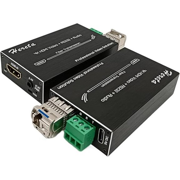 4K HDMI Fiber Extender with RS232 and Audio