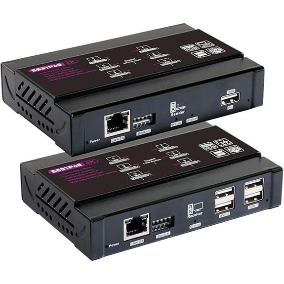 Basicolor 4K PoE HDMI KVM Extender over IP