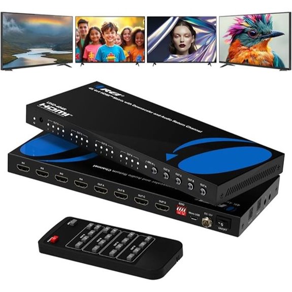 OREI 4x4 4K HDMI Matrix Switcher with Remote