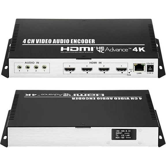 4K HDMI Video Encoder with 16 Feeds