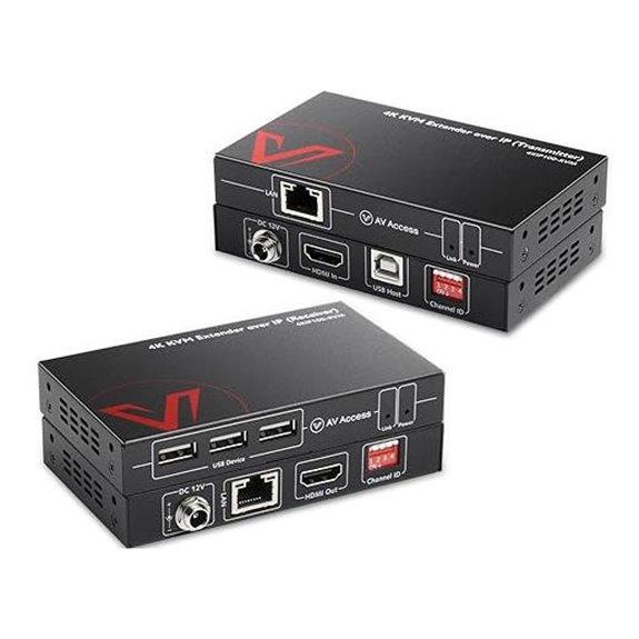 AV Access 4K HDMI USB KVM Extender over TCP/IP