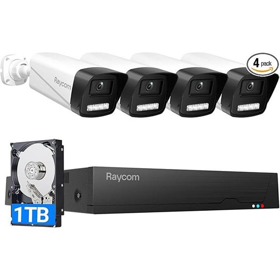 Rraycom 4K PoE Security Camera System with NVR