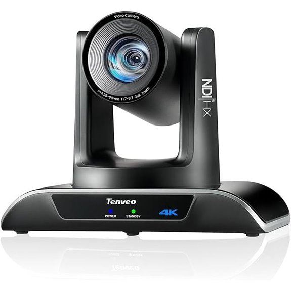 Tenveo 4K PTZ Camera with Auto-Tracking and Streaming