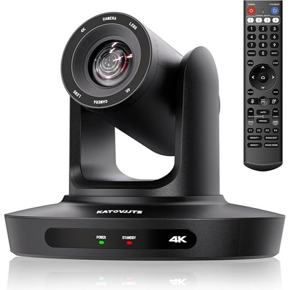 4K PTZ Camera with 20X Zoom for Streaming and Conferencing