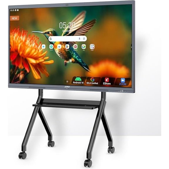 JAV 75 4K UHD Interactive Whiteboard with Camera