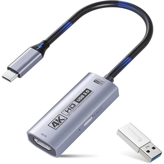 Guermok 4K USB3.0 Video Capture Card with PD