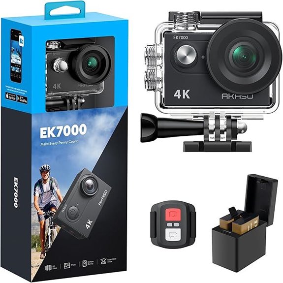 AKASO EK7000 4K Action Camera with Waterproof Remote