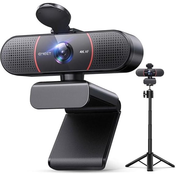 EMEET C960 4K Webcam with Tripod and Mic