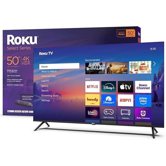 Roku Smart TV 50-Inch 4K HDR with Voice Remote