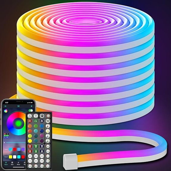 AILBTON 50FT RGB Neon Rope Lights with App & Remote