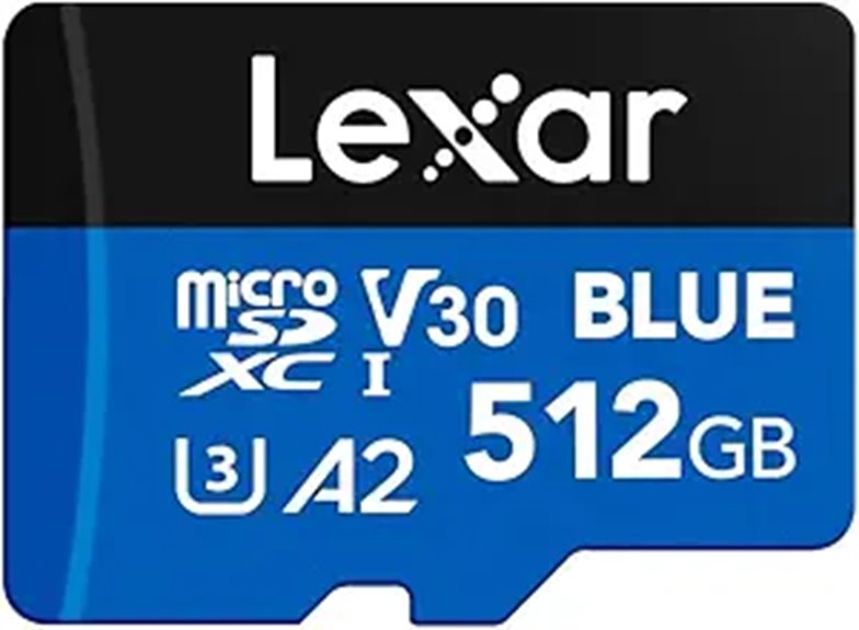 Lexar 512GB Micro SD Card with SD Adapter
