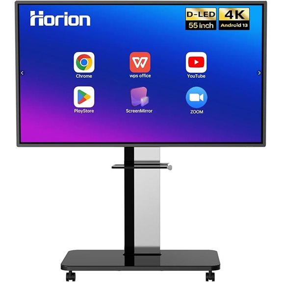 55-Inch 4K Interactive Smartboard for Classroom and Office