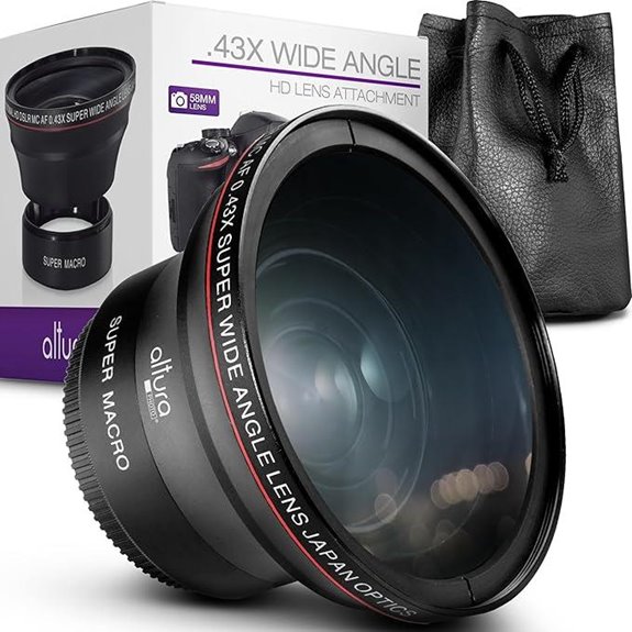 Altura 58MM 0.43x HD Wide Angle Lens for DSLR