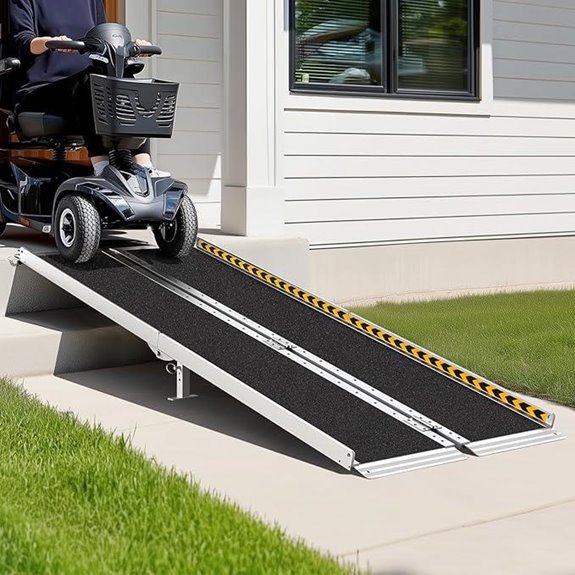 5FT Aluminum Wheelchair Ramp for Home and Stairs