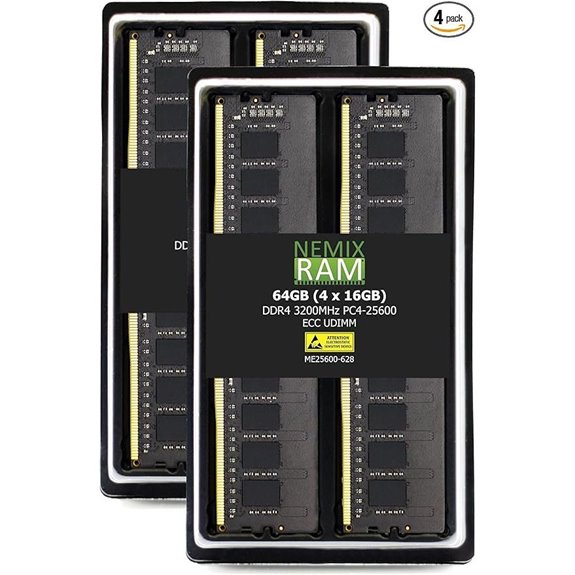 NEMIX 64GB DDR4 RAM Kit (4x16GB 3200MHz)