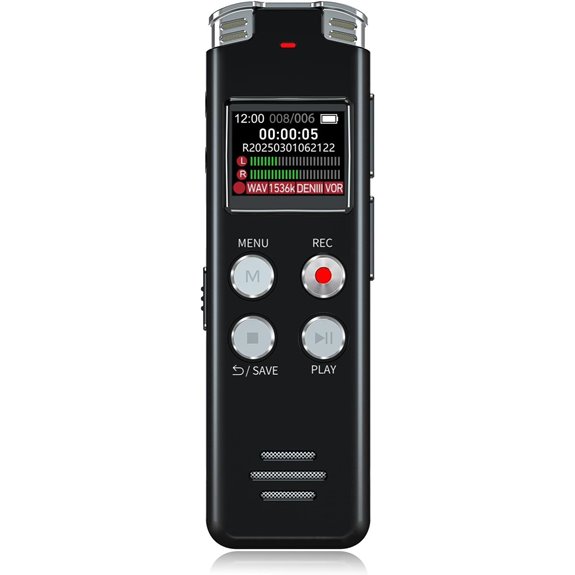 EVISTR 64GB Voice Recorder with USB & MP3 Playback
