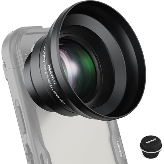NEEWER 65mm Telephoto Phone Lens with Hood