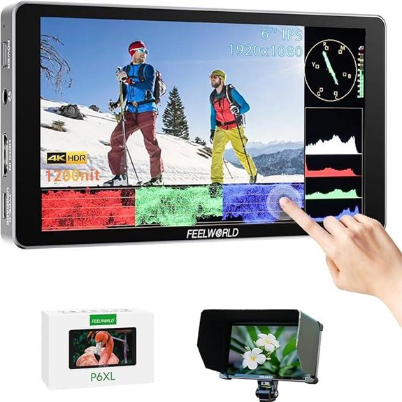 FEELWORLD P6XL 6” Camera Monitor with HDR and 4K HDMI