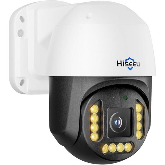 Hiseeu 6MP PoE PTZ Camera with Night Vision