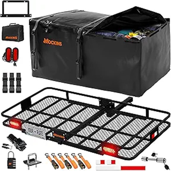 Mockins 72x36x6 Folding Hitch Cargo Carrier