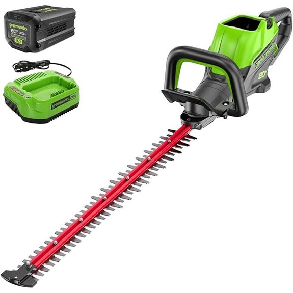 Greenworks 80V Cordless Hedge Trimmer with Battery
