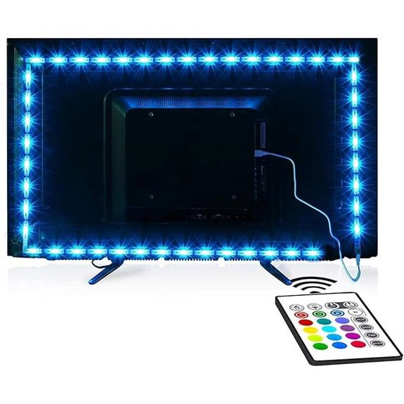 Maylit 8.2ft USB LED TV Backlight Strip with Remote