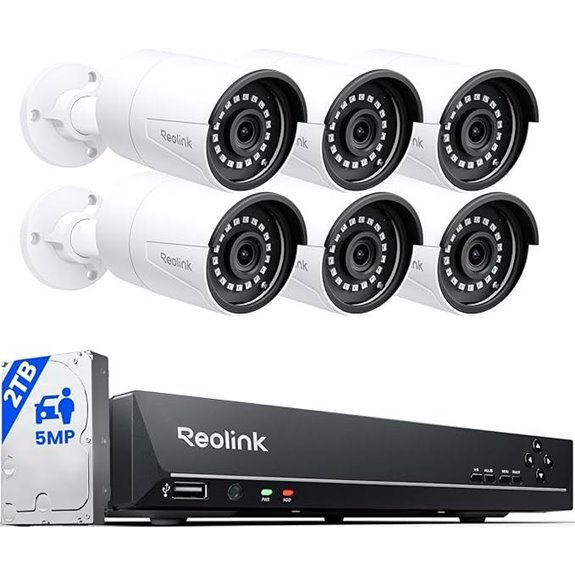REOLINK 8CH 5MP Security Camera System with NVR