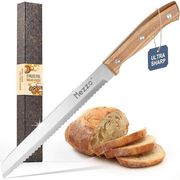 Mezzo 8-Inch Serrated Bread Knife for Slicing