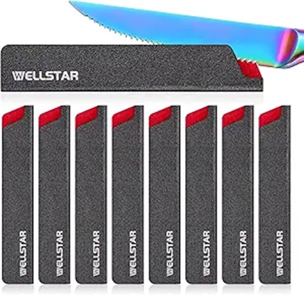 WELLSTAR Steak Knife Edge Guard Set (8 Pieces)