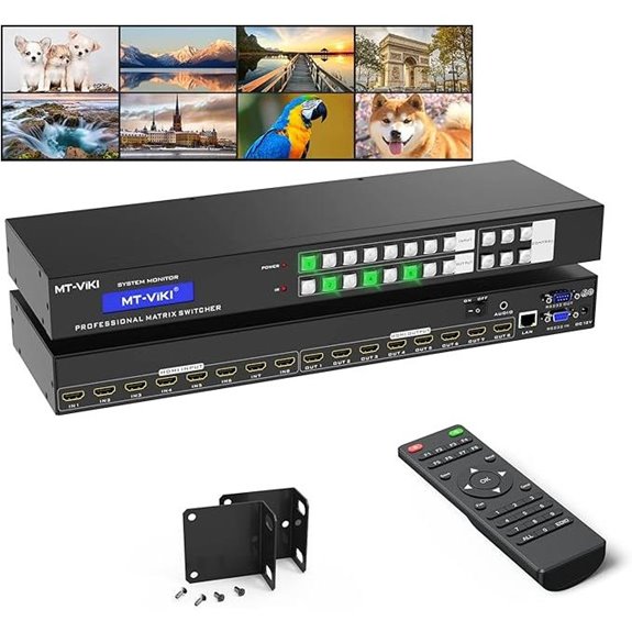MT-VIKI 8x8 4K HDMI Matrix Switch with Web GUI
