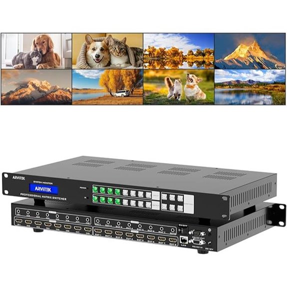 8x8 4K HDMI Matrix Switcher with Remote