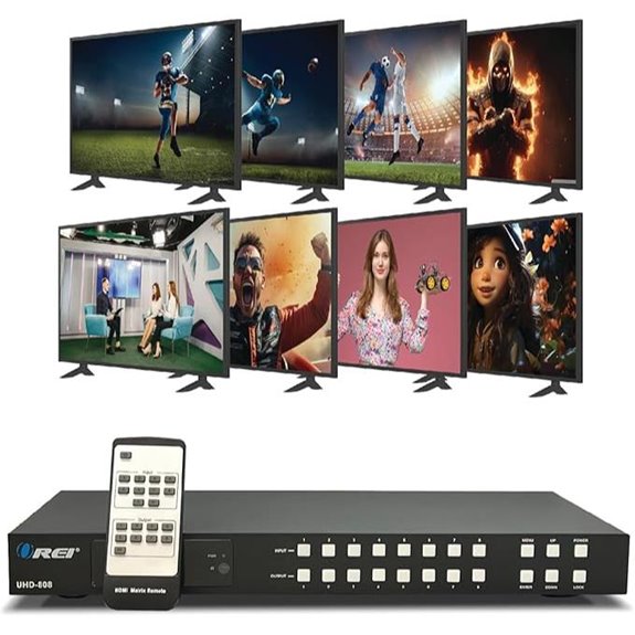 OREI 8x8 HDMI 4K Matrix Switch with Remote