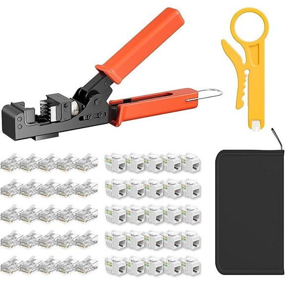 iwillink 90° RJ45 Keystone Tool & Jacks Kit