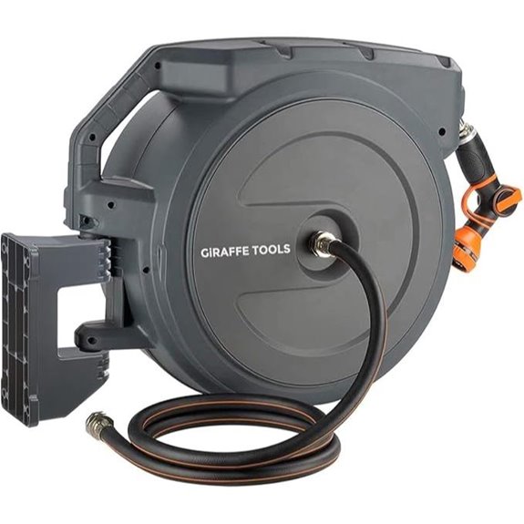 Giraffe Tools Retractable Garden Hose Reel 90ft