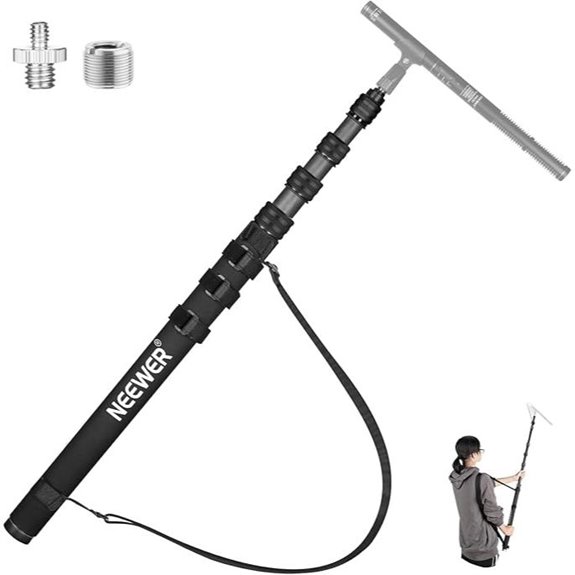 NEEWER 9.8ft Microphone Boom Pole with Accessories