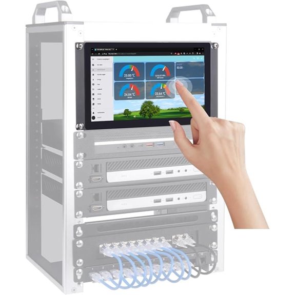 GeeekPi 9 1280x720 LCD Touch Screen Rack Mount