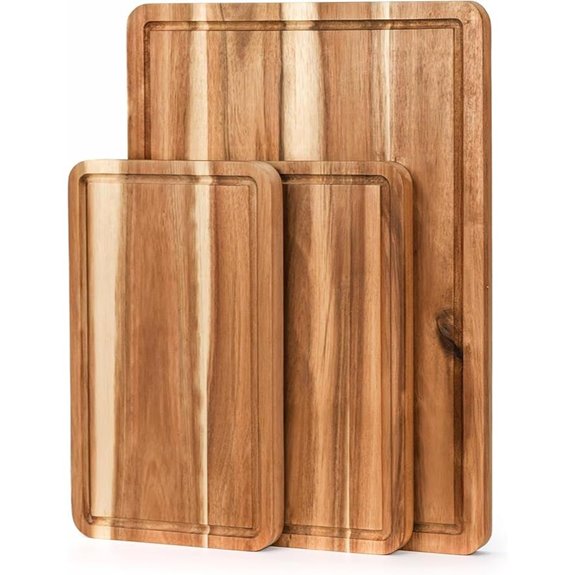 VieWood Acacia Wood Cutting Board Set (3 Pieces)