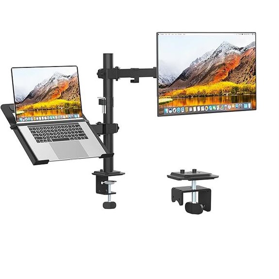 Adjustable Monitor and Laptop Mount for 13-27 inch Screens