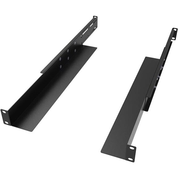 JINGCHENGMEI 1U Adjustable Server Rack Shelf Rails