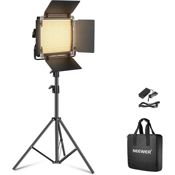 NEEWER Bi-Color LED Studio Light with Tripod
