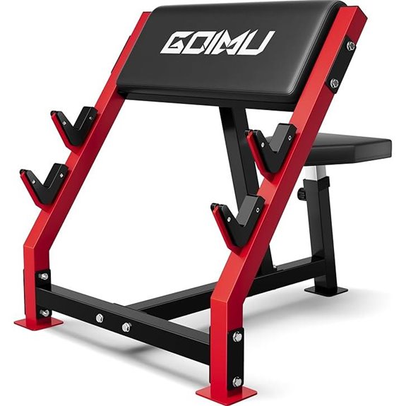 adjustable bicep curl bench