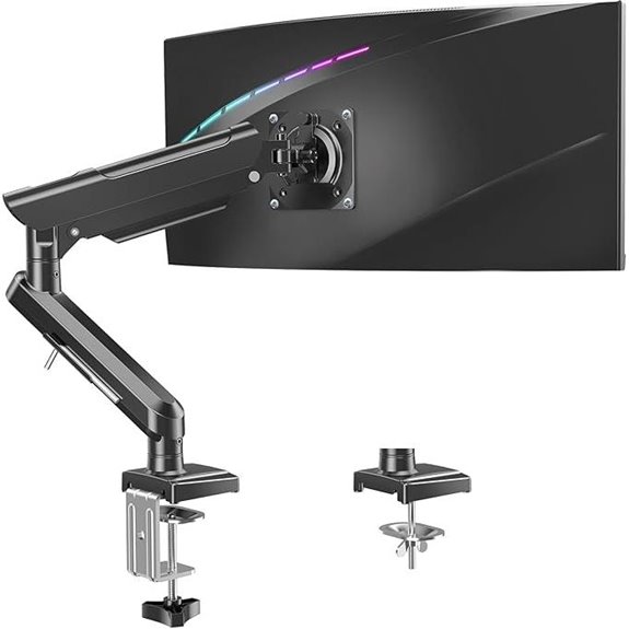 Freelift Pro Adjustable Monitor Mount with Clamp