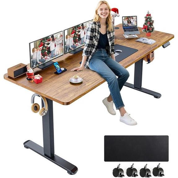 Farexon Adjustable Electric Standing Desk with Accessories