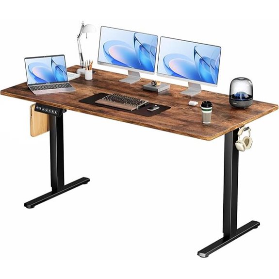 Smug Electric Standing Desk 63 Adjustable Ergonomic Workstation