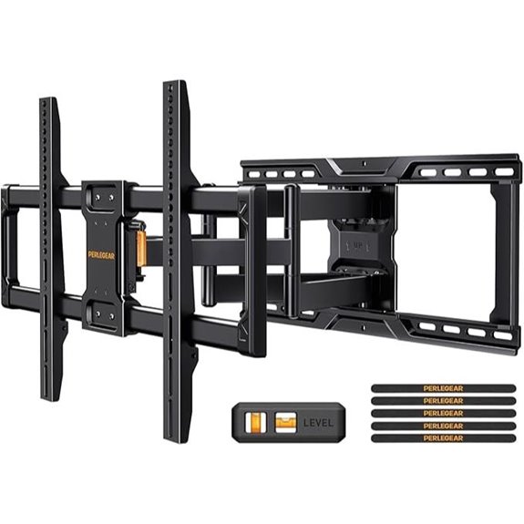 Perlegear Full Motion TV Wall Mount for 42-90 Inch TVs