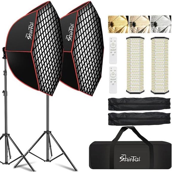 adjustable led softbox lighting