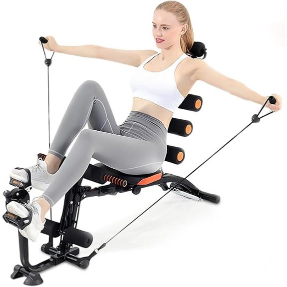 Adjustable Abdominal Workout Bench with Leg Lock